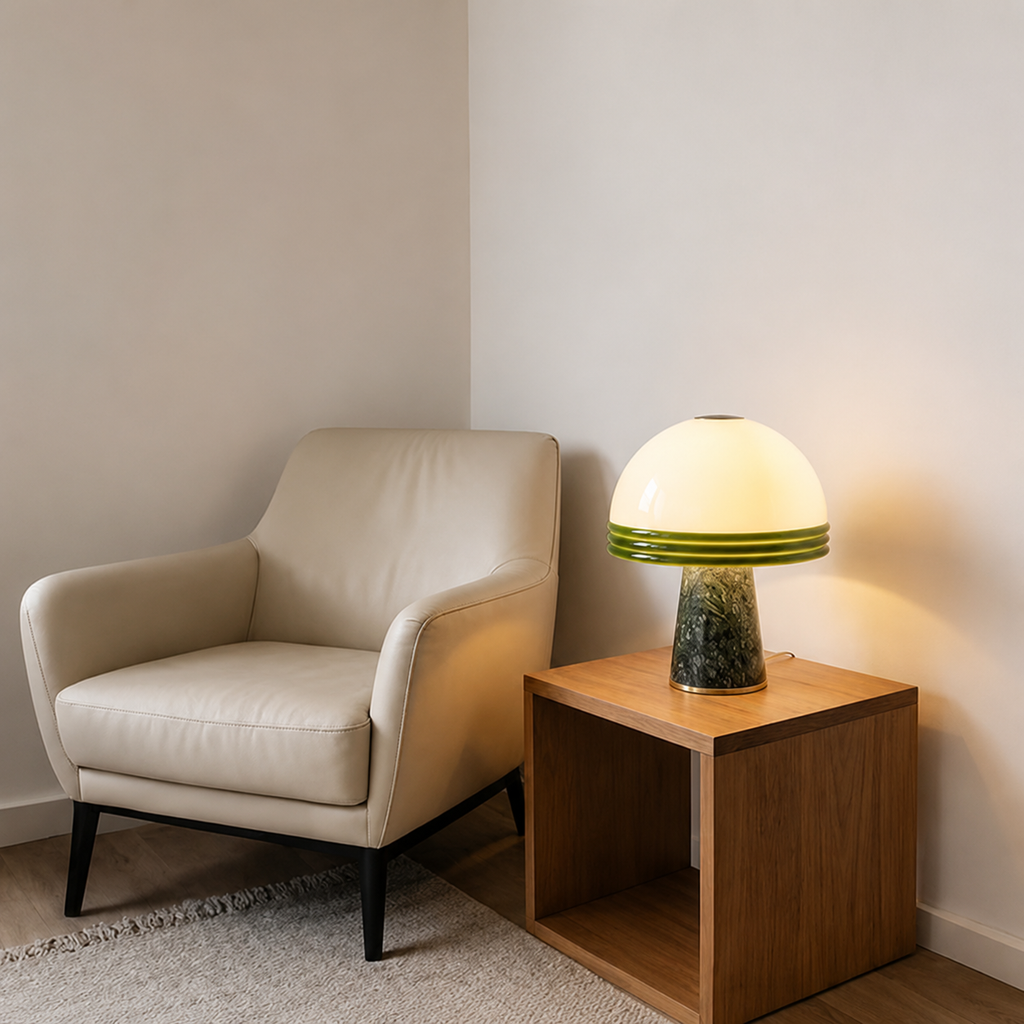 Stone & Glass Lamp