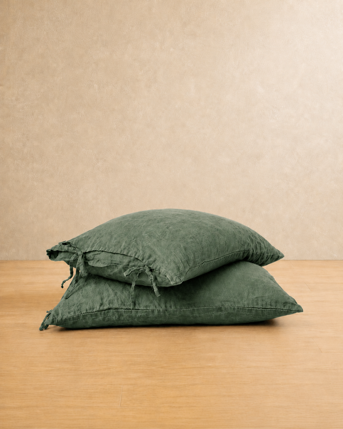 Linen Bow Cushion Cover