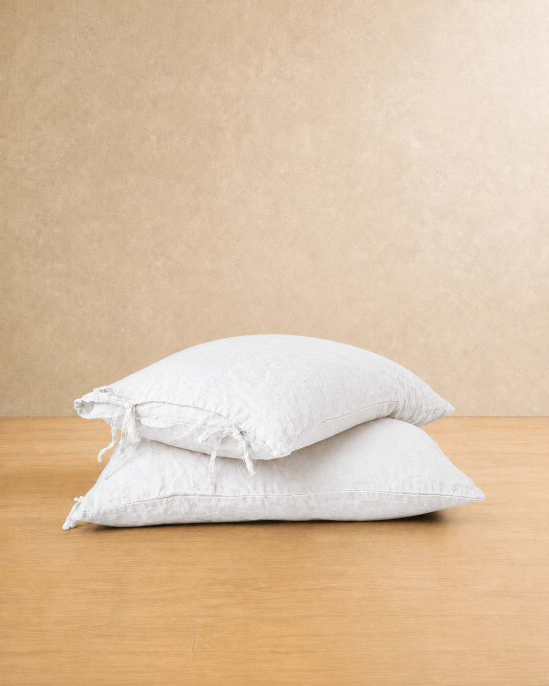 Linen Bow Cushion Cover