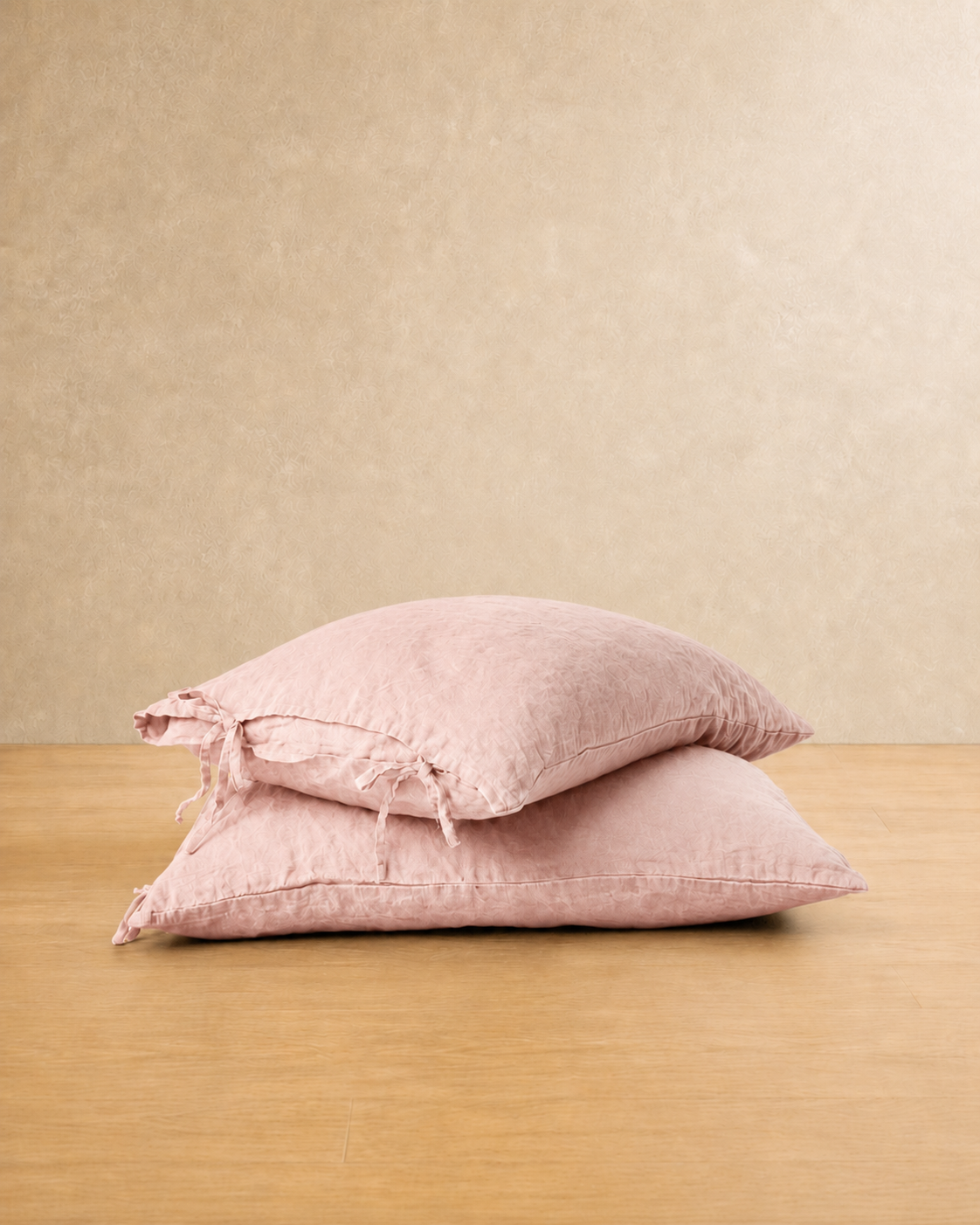 Linen Bow Cushion Cover