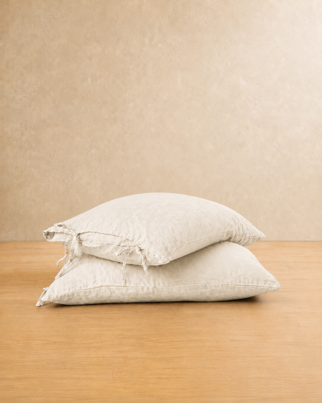 Linen Bow Cushion Cover